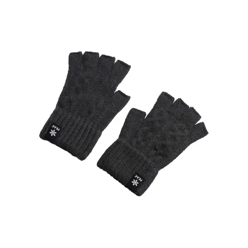 PEAK Акриловые вязаные перчатки унисекс черные