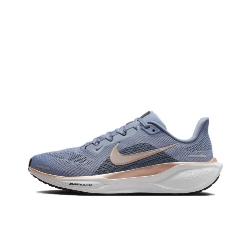 Nike Pegasus 41 Slip-resistant Abrasion-resistant Low Top Беговые кроссовки Женские Blue