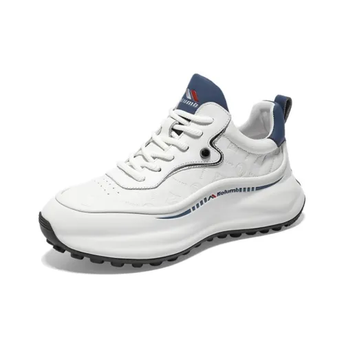 KOLUMB Покрытие Поддержка Устойчивость к истиранию Низкий Топ Повседневная обувь Мужская Белый Синий