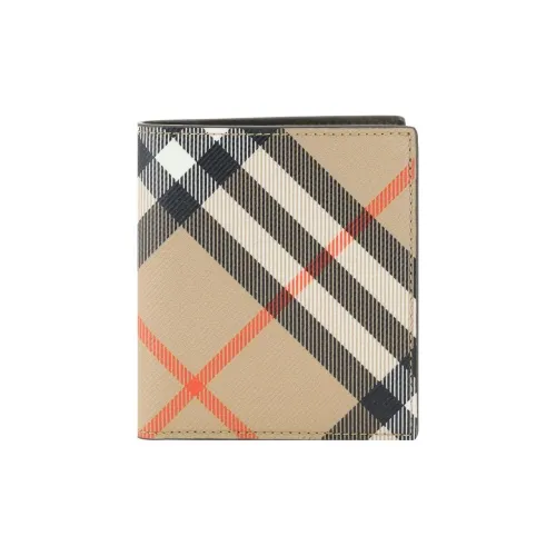 Кошелек Burberry из полиуретана (ПУ) мужской песочного цвета