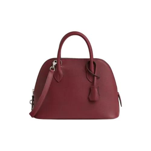 HERMES Bolide Evercolor Телячья кожа Сумка для боулинга Сумка через плечо Сумка Женская 55 Руж H HERMES Красный