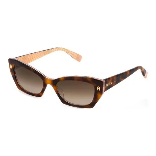 Furla Ацетат Нерегулярная форма Солнцезащитные очки Женские Черепаховый