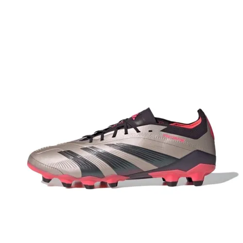 Adidas Predator Elite Slip-Resistant Abrasion-Resistant Футбольные бутсы Мужские Серебристо-Черные