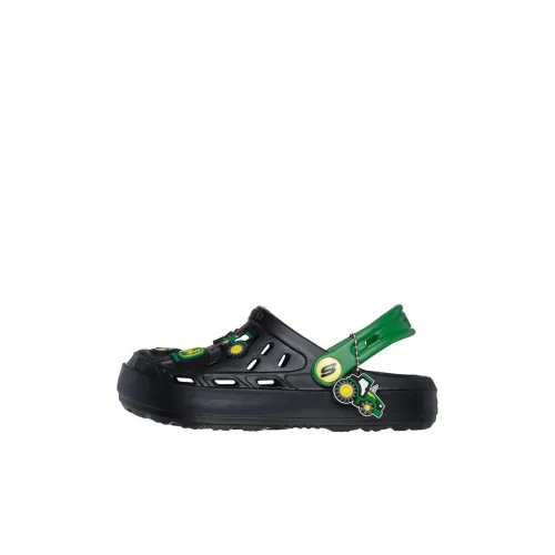 John Deere x Skechers Kids Anti KICK Амортизация Низкий Топ Детские Сандалии Черные для Детей Возрастом 3-7 Лет