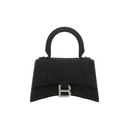 Balenciaga HOURGLASS TPU Сумка через плечо Сумка Экстра Маленькая Женская Черная