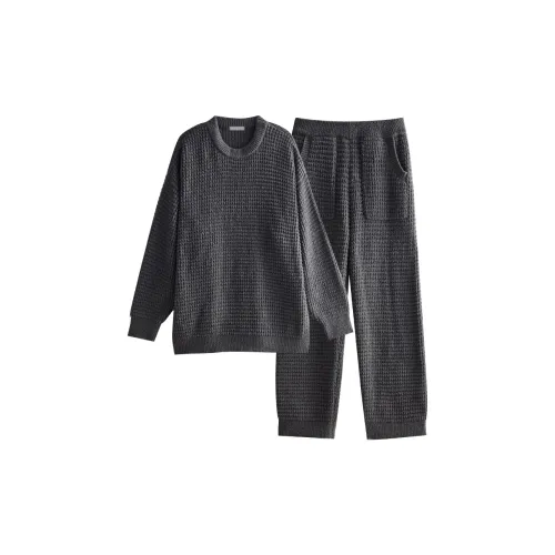 Same Language Пижамный комплект Мужской Фиолетовый Ink Серый