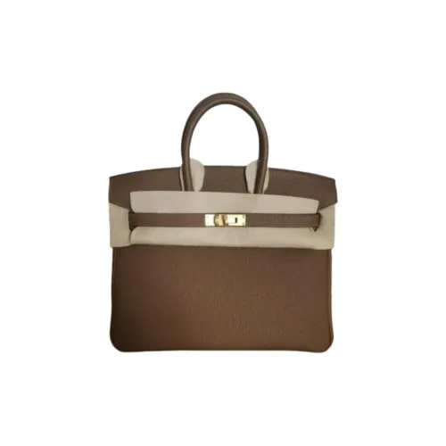 HERMES Birkin Коровья кожа Togo Сумка Birkin Сумка Женская 3G Alezan Каштановый