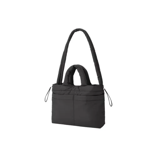 GU Нейлон Тоут Сумка Сумка для покупок Портативная Сумка через плечо Сумка через плечо Большая Женская Черная