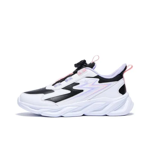 361°KIDS Шорты Устойчивые к истиранию Низкий Топ Детская Беговая Обувь Черный Белый Фиолетовый