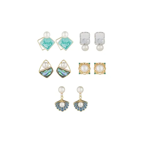 SYAY Медные инкрустированные серьги-гвоздики из стерлингового серебра 925 пробы женские