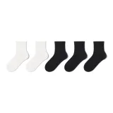 5 пар (2 белых + 3 черных)