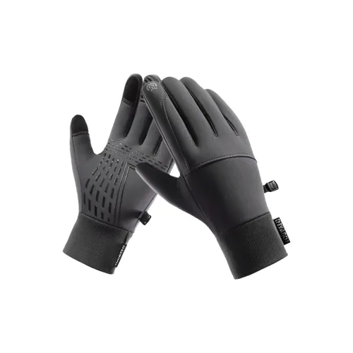 AAJF Полиэстер Силикон Проводящее волокно Fine Теплый Флис Перчатки Унисекс