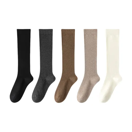 Носки Lan Miao High Knee Женские упаковка из 5 пар