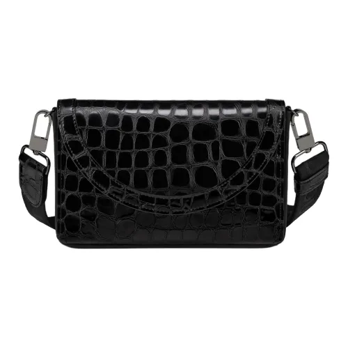 CL LUBOTING Телячья кожа Сумка через плечо Кошелек Женские Черный