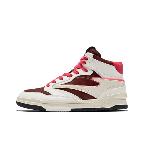 Erke Flying Цветочный дизайн*2 Устойчивые к истиранию Противоскользящие Высокие Кроссовки для скейтбординга Женские Сладкий Виноградный Микрокристаллический белый