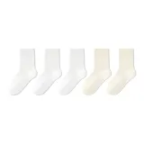 5 пар (3 белых + 2 экрю)