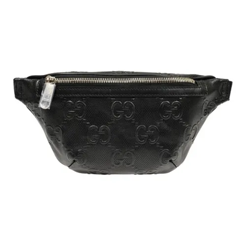 GUCCI Кожа Сумка через плечо Слинг-сумка Сумка на пояс Стандартная Унисекс Черная