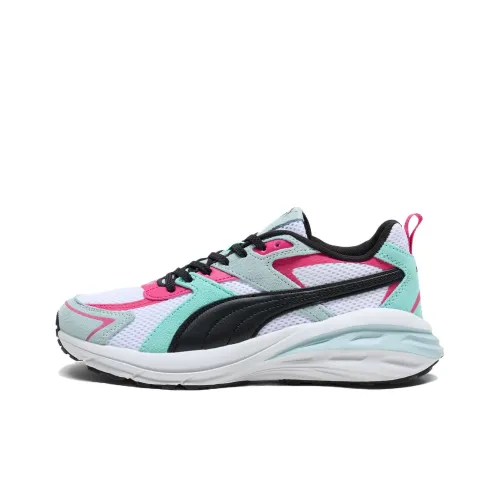 PUMA Hypnotic Slip Resistant Abrasion Resistant Низкий Топ Повседневные Беговые кроссовки Женские Черный Белый