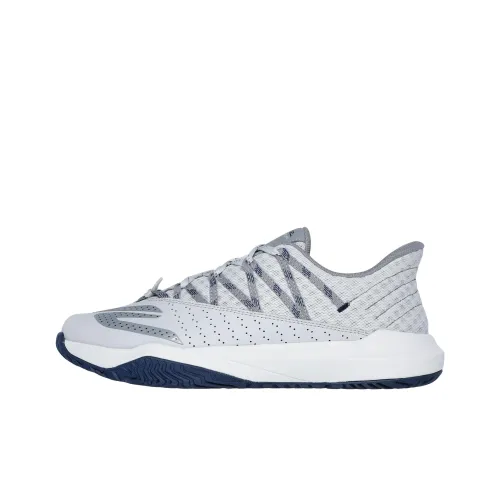 Skechers Viper Court Дышащие Низкие Кроссовки для Тренировок Мужские Серые Синие