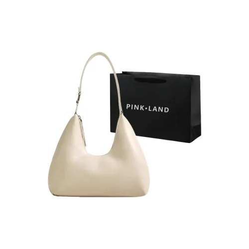 PINK·LAND ПУ (полиуретан) Сумка через плечо Стандартная Женская Кофейный Розовый Белый