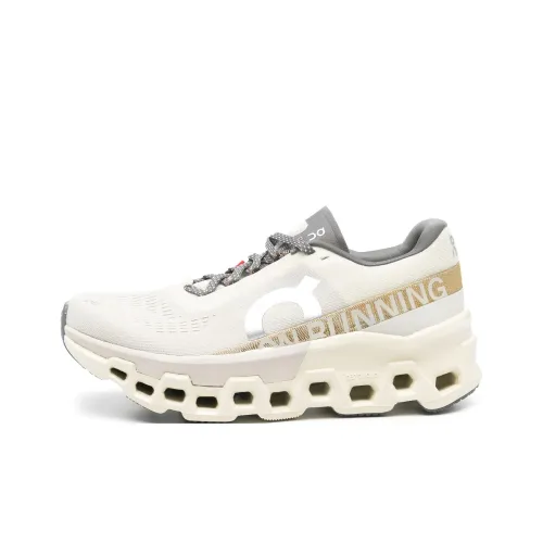 On Cloudmonster 2 Low Топ Марафон Тренировки Бег на длинные дистанции Обувь Женская Белая