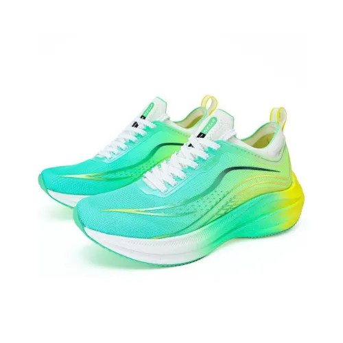 BYLEN Амортизаторы Shock Slip-resistant Abrasion-resistant Низкий топ Беговые кроссовки Унисекс Не будьте Anxious Зеленый