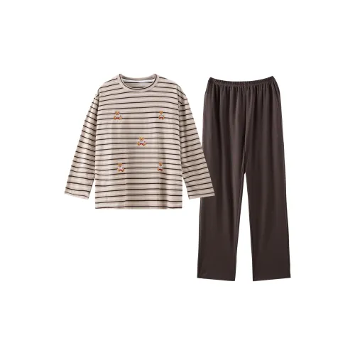 Montagut Pajama Комплект Осенний Женский 2 Штуки Серый