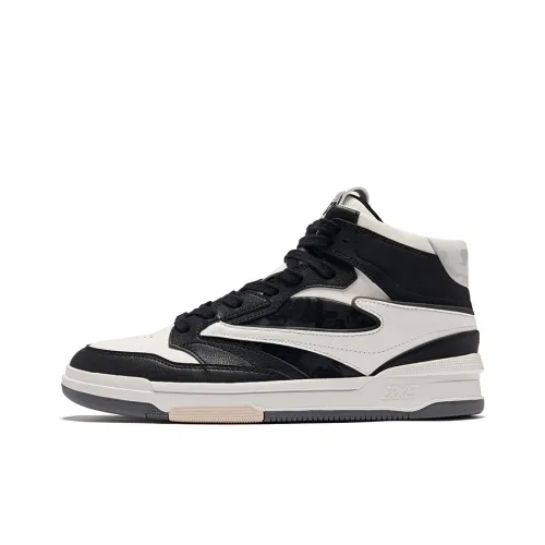 Erke № 3,0 Пачка Устойчивые к истиранию Низ Резистентные Высокие Кроссовки для скейтбординга Мужские Микрокристаллический Белый Глубокий Черный