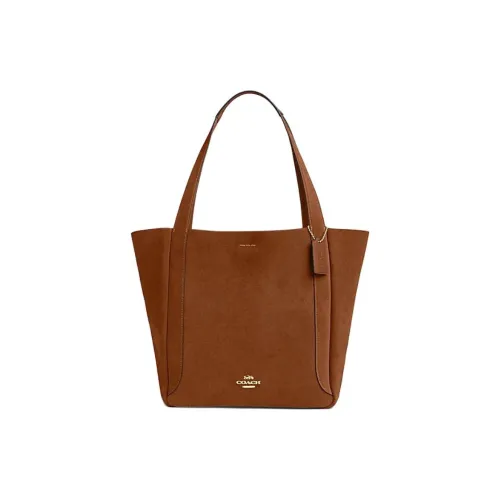 COACH Hadley Коровья кожа Тоут Сумка Сумка для покупок Сумка на плечо Сумка Женская Желтая с оттенком охры