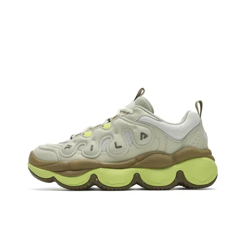 FILA PEASE Повседневный Низкий Топ Дымчатый Зеленый/Светло-Серый Желтый Женский
