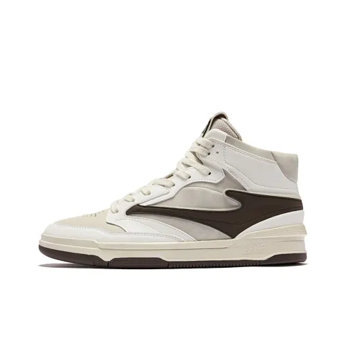 Erke № 3,0 Пачка Устойчивые к истиранию Низ Резистентные Высокие Кроссовки для скейтбординга Мужские Пемзовый серый Микрокристаллический белый