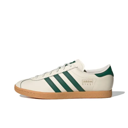 Adidas Originals Stadt Abrasion Resistant Низкие Кроссовки для скейтбординга Унисекс Бежево-зеленый