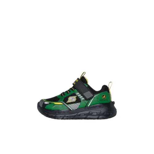 John Deere x Skechers Kids противоскользящие амортизирующие низкие топы обувь для малышей зеленого и черного цвета для новорожденных и малышей