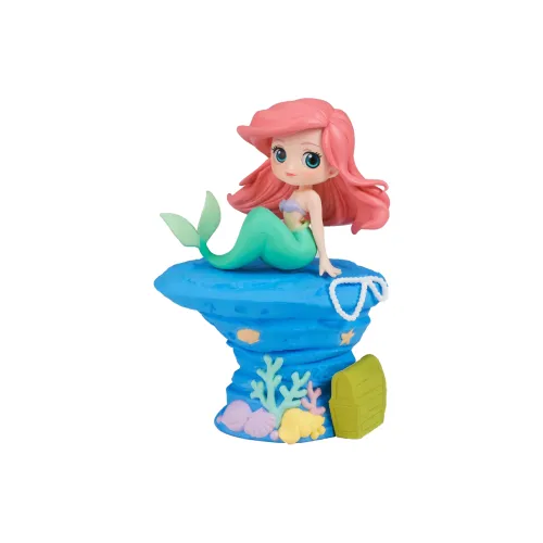 BANPRESTO Ariel QPOSKET Collection The Little Mermaid русалка форма версия B фигурки в стиле чиби розовый синий