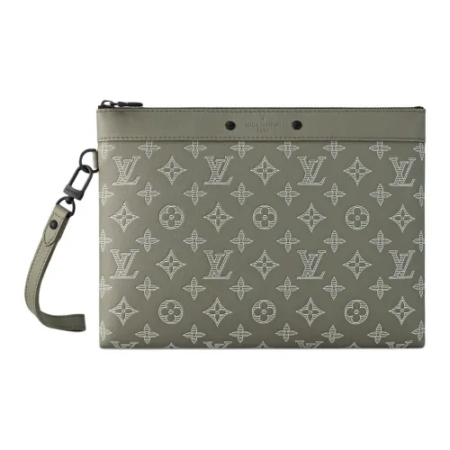 LOUIS VUITTON Маленькая сумочка To Go кожа сумка через плечо женская хаки зеленый