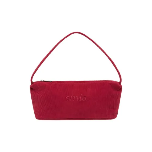 Emis Хлопок Хобо Сумка Сумка Сумка через плечо Женская Красная