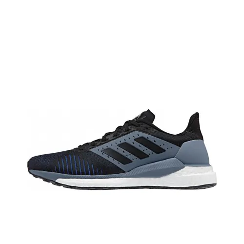 Adidas Solar Glide Устойчивый к истиранию Противоскользящий Низкий Топ Беговые кроссовки Мужской Черный