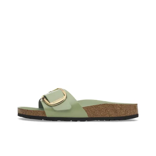 Биркенсток Madrid Big Buckle EVA противоскользящие и устойчивые к истиранию слипоны женские матча зеленый стандартный