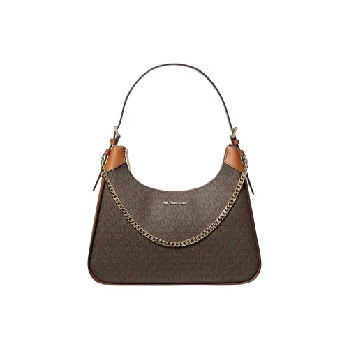 MICHAEL KORS Wilma Холст Сумка через плечо Большая Женская Коричневая