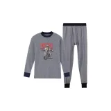 Темно-синий, средний воротник, байкер, мальчик