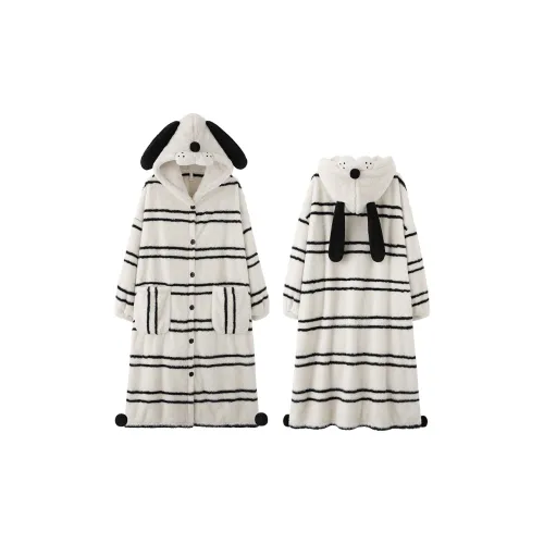 MIOJUER Банные халаты Женские Черный