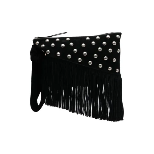 ISABEL MARANT Клатч из коровьей кожи женский черный