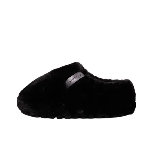 CKJ CALVIN KLEIN JEANS Домашние тапочки Женские Черные