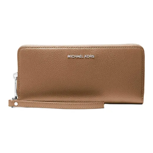 MICHAEL KORS Litchi Grain Кожа Кошелек Большой Женские Коричневый
