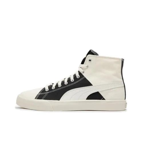 PUMA Bari Устойчивый к истиранию Дышащий MID Топ Кеды Унисекс Белый Черный