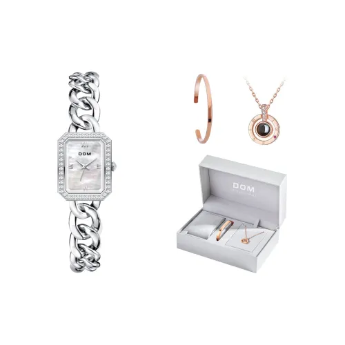 DOM Женские часы Элегантные вдохновленные Chanel кварцевый механизм сплав ремешок женские часы