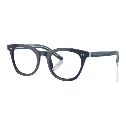 GIORGIO ARMANI Ацетатные оправы для очков "Кошачий глаз" Мужские синие