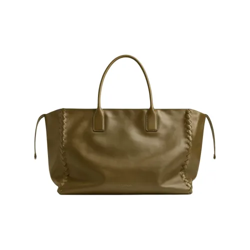 Bottega Veneta Cabat Мягкий Телячья кожа Тоут Сумка Сумка для покупок Сумка Большая Мужская Темно-коричневая