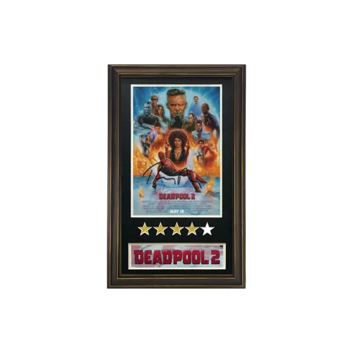 Three For Deadpool 2 Включено SA Сертификат Рамка Ryan Reynolds Подписанный Фирменный Оценка Фильм Плаката PHOTO