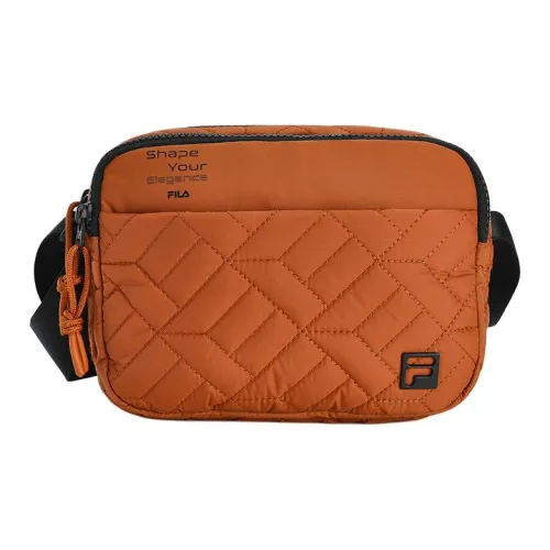 FILA Сумка через плечо из ткани размер маленький женский каштаново-коричневый